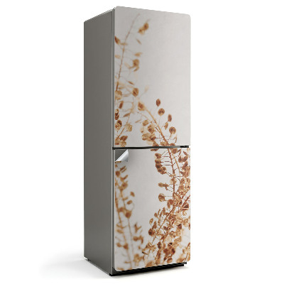 Hűtő matrica Finom levelek a kompozícióban