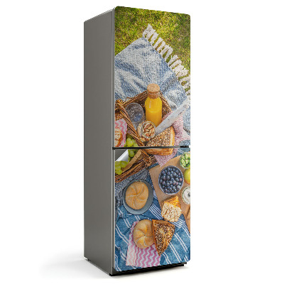 Hűtőszekrényre matrica Piknik finom falatokkal