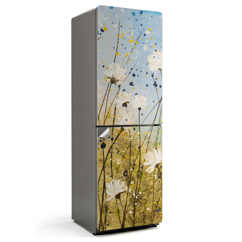 Hűtő dekor matrica Finom akvarell rét