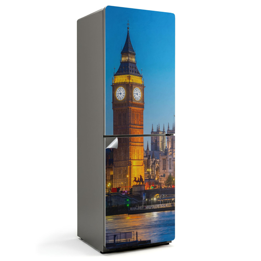 Hűtőszekrényre matrica Big Ben Londonban éjszaka