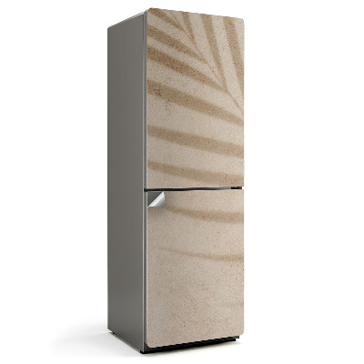 Hűtőszekrényre matrica A levelek árnyéka a homokon