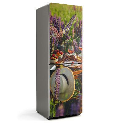 Hűtő dekor matrica Egy hangulatos piknik a természetben