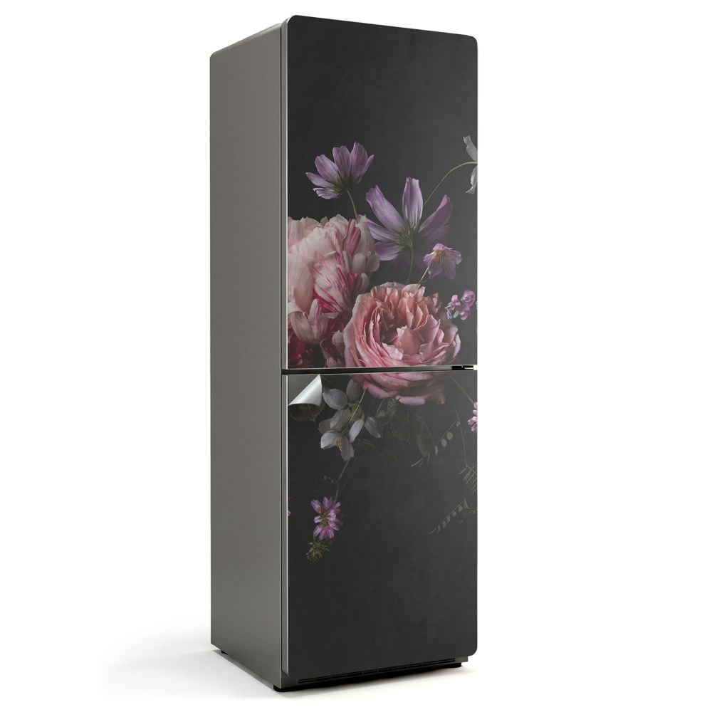 Dekor matrica hűtőre Virágcsokor részletesen