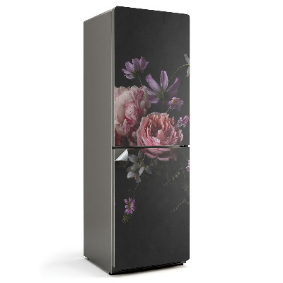 Dekor matrica hűtőre Virágcsokor részletesen