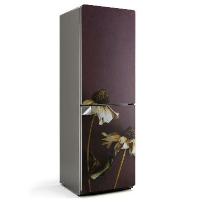 Hűtő dekor matrica Elszáradt virágok részletesen