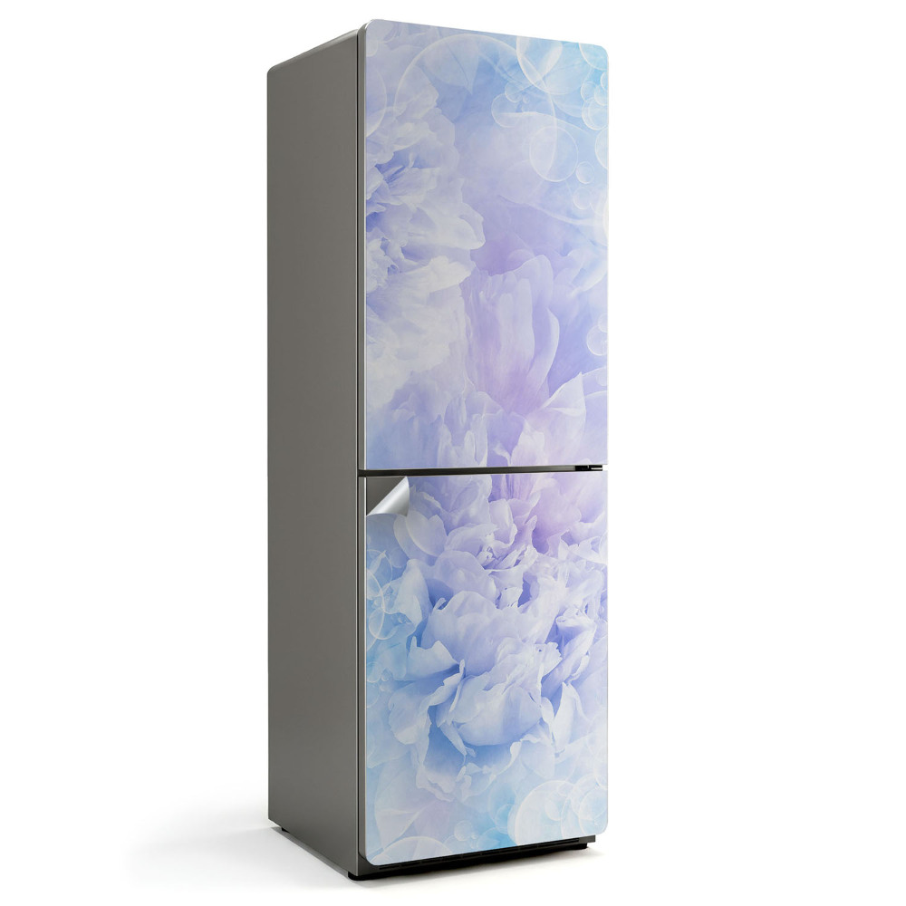 Hűtőszekrényre matrica Finom virágmintás