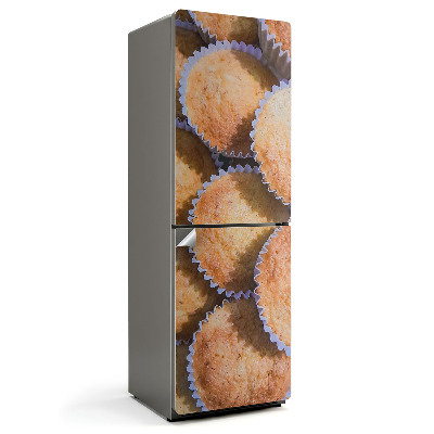 Hűtő dekor matrica Finom muffinok csomagolópapírban