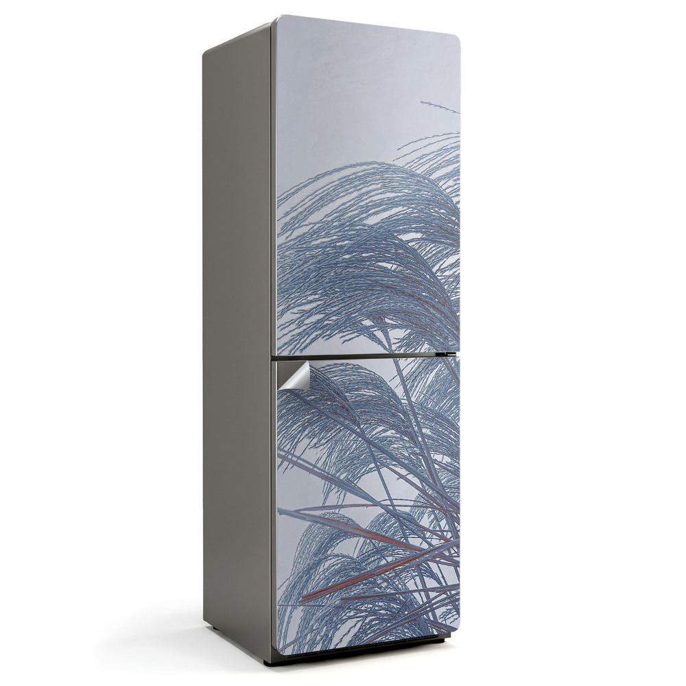 Hűtő matrica Finom levelek mozgásban