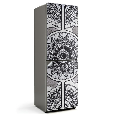 Hűtő matrica Virágmintás mandala