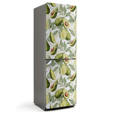 Hűtő dekor matrica Avokádó és levélminta