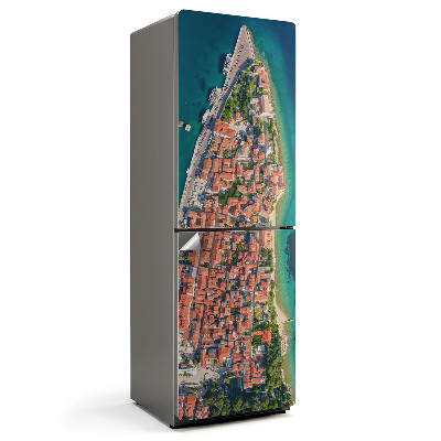 Hűtő matrica Kilátás felülről a félszigetre