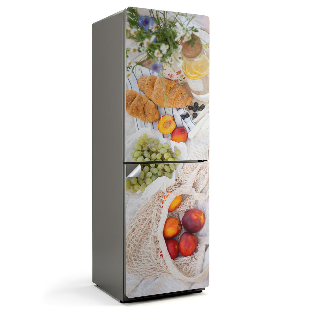 Hűtő matrica Nyári ízek az asztalon