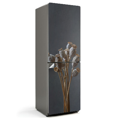 Hűtő matrica Egy csokor száraz mákfejekből