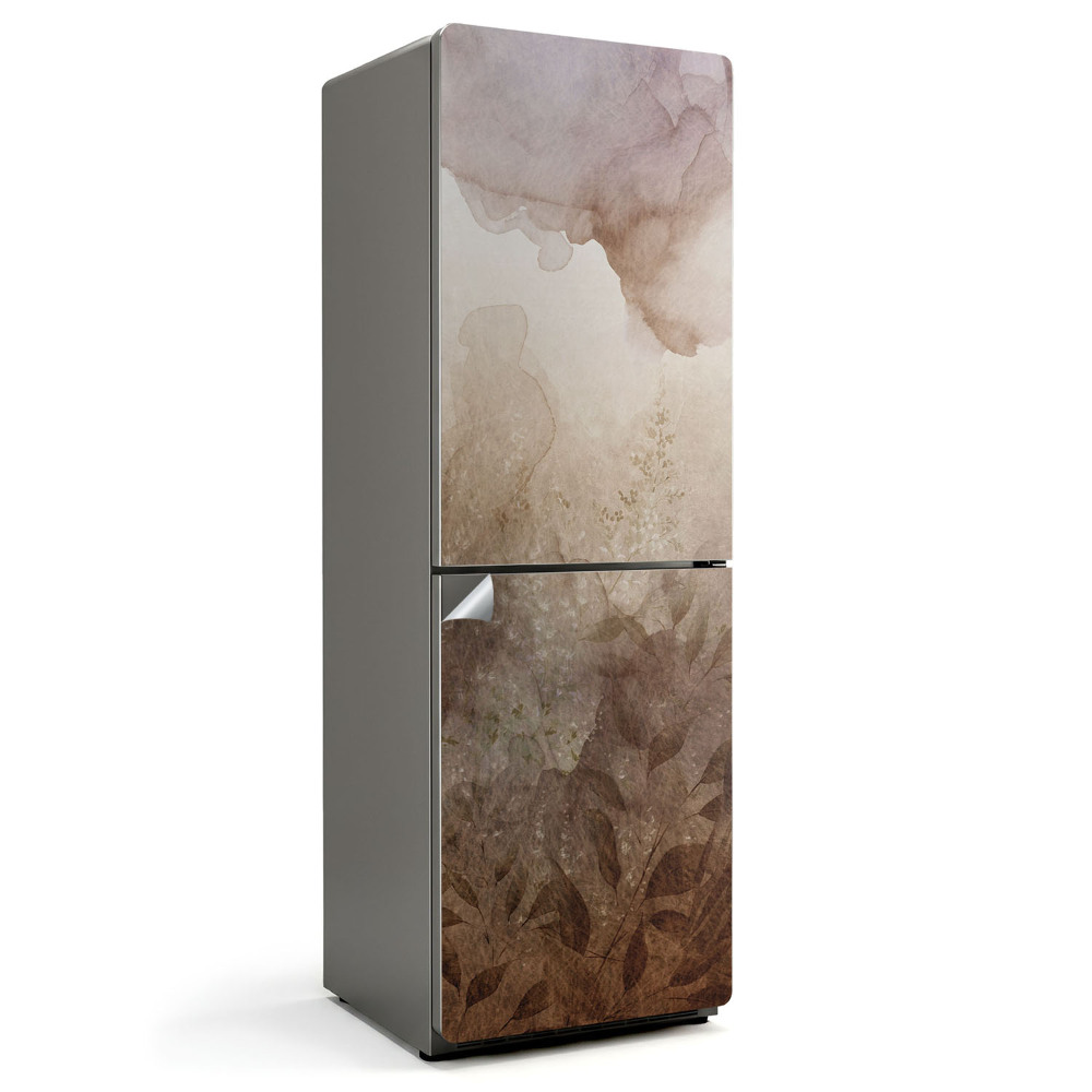 Hűtő dekor matrica Akvarell növényi minta