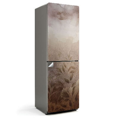 Hűtőszekrényre matrica Akvarell növényi minta