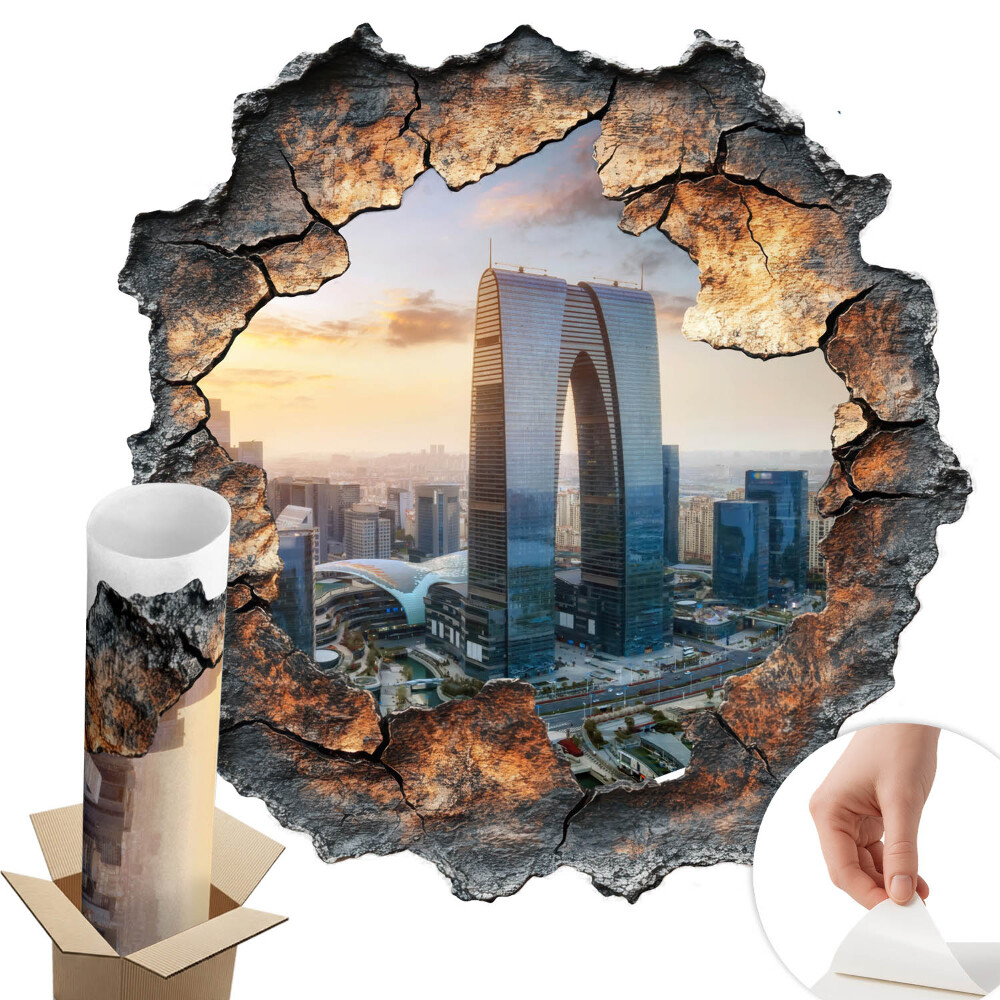 3D falmatrica lyuk 96x100 A jövő városa