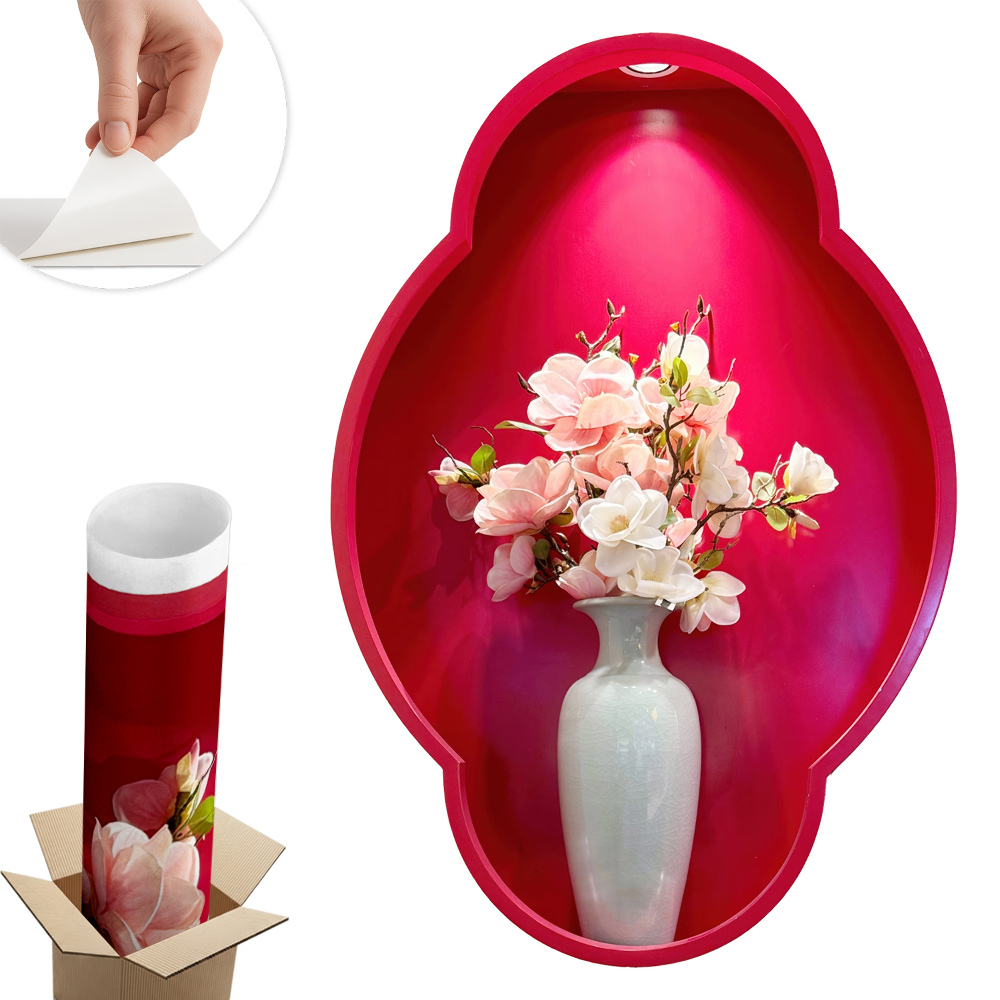 Modern 3d falmatrica 67x100 Virágok vázában