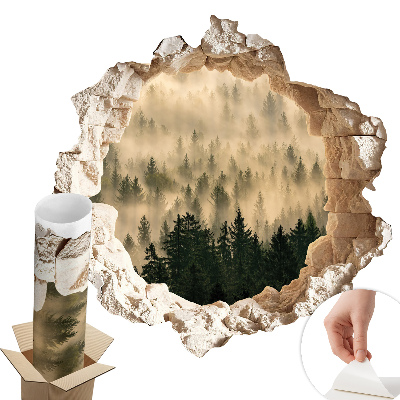 3D falmatrica lyuk 100x97 Misztikus erdő