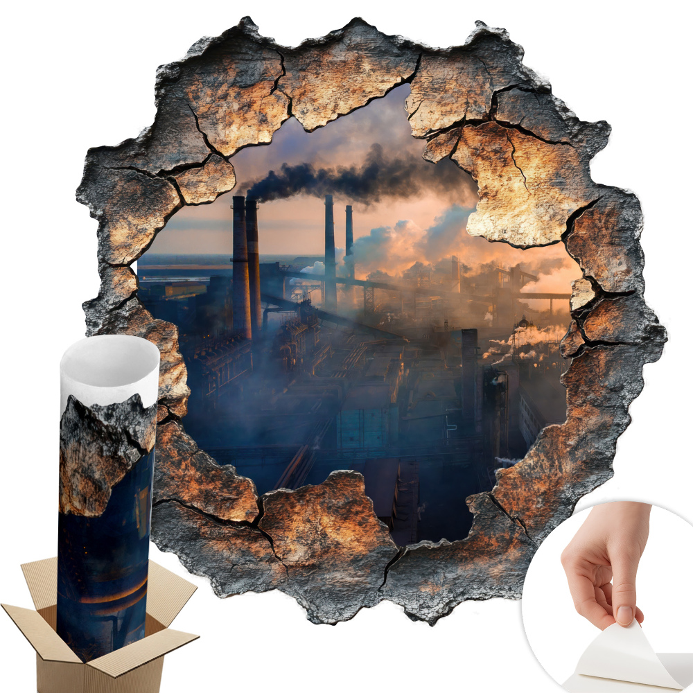 3D falmatrica lyuk 125x130 Ipari táj