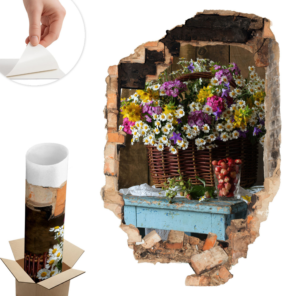 3D falmatrica lyuk 86x130 Rusztikus báj