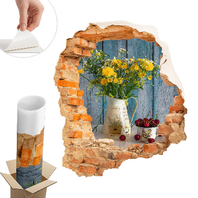 3D falmatrica lyuk 111x130 Vidéki táj