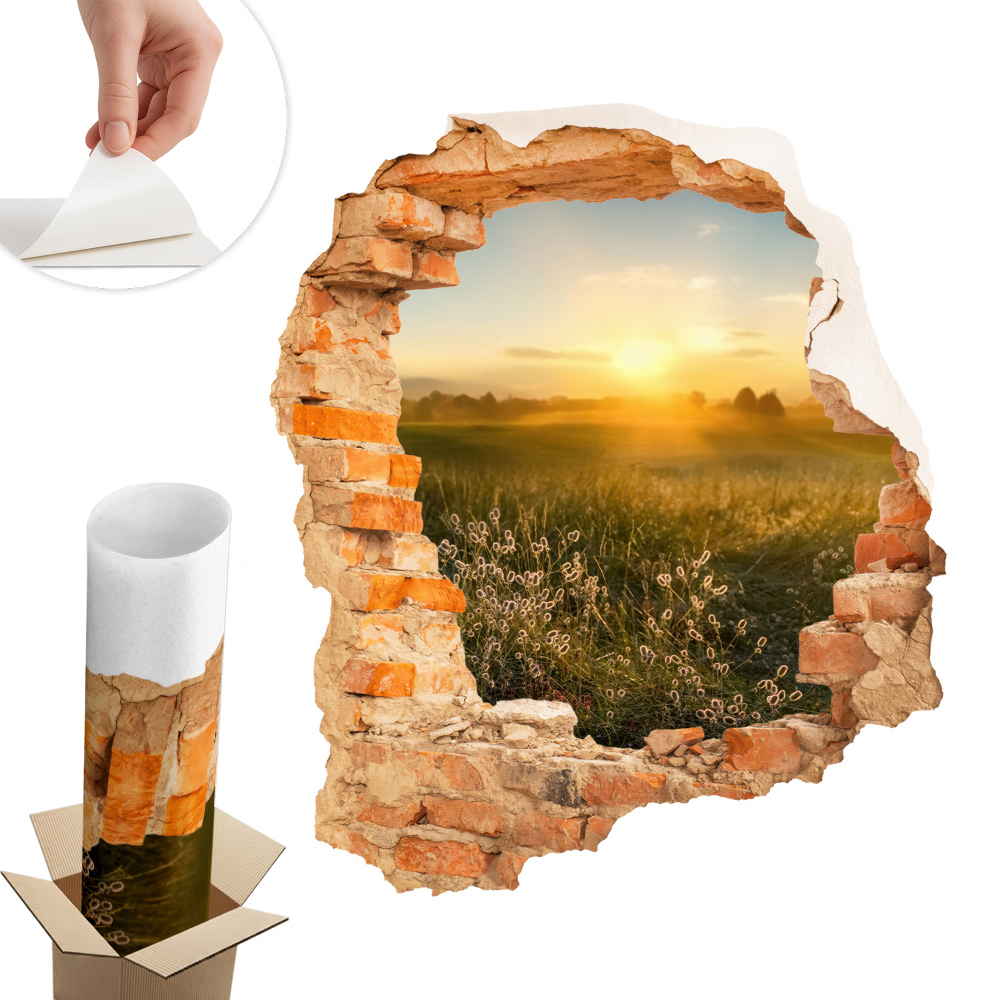 3D falmatrica lyuk 111x130 Napos rét