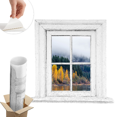 Ablak illúzió falmatrica 133x130 Ablak tájkép