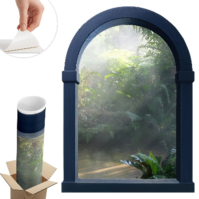 Ablak illúzió falmatrica 93x130 Titokzatos dzsungel