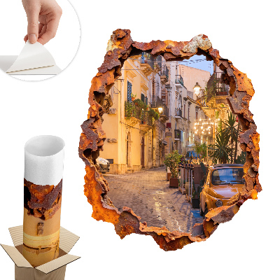 3D falmatrica lyuk 108x130 Éjszakai fények