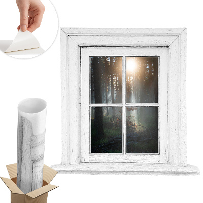 3d ablak falmatrica 61x60 Erdőablak