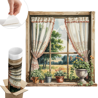 3d ablak falmatrica 58x60 Idilli ablak