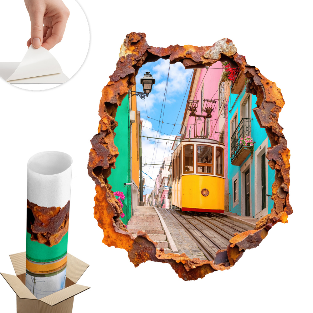 3D faldekoráció lyuk 50x60 Nosztalgikus táj