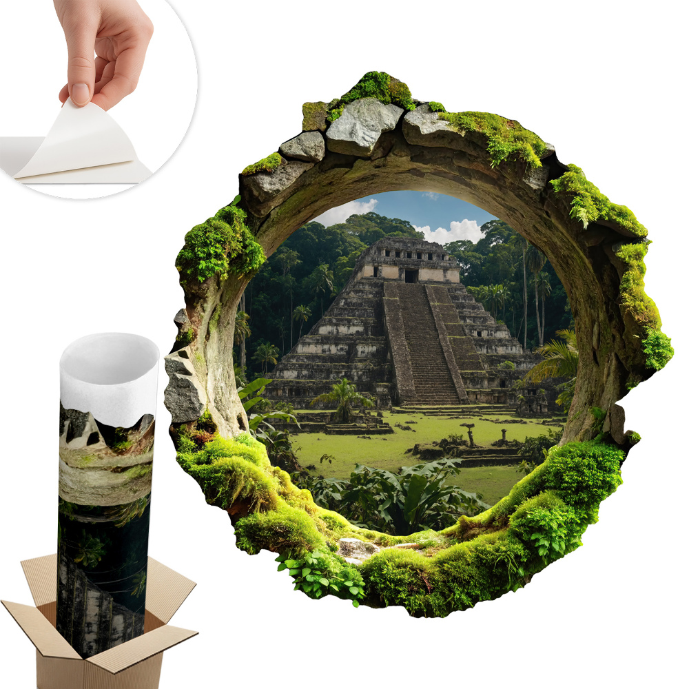 3D faldekoráció lyuk 56x60 Trópusi táj