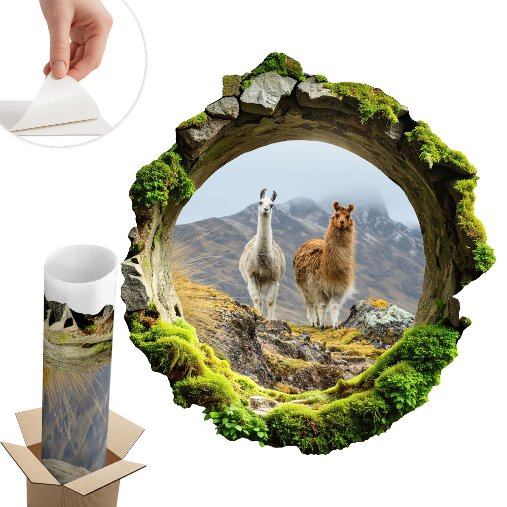 3D faldekoráció lyuk 56x60 Hegyi oázis