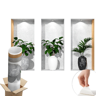 3d hatású falmatrica 60x37 Növényfülkék