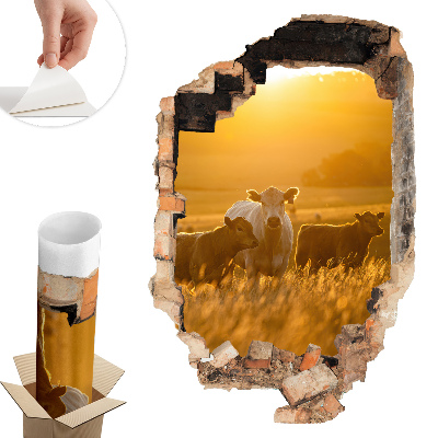 3D faldekoráció lyuk 53x80 Vidéki táj