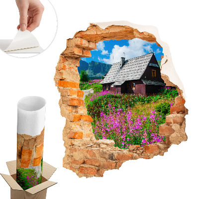 3D faldekoráció lyuk 68x80 Rusztikus táj