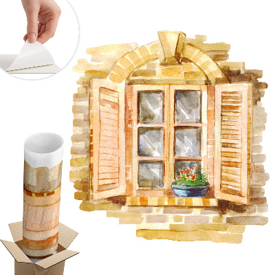 3d ablak falmatrica 74x80 Idilli ablak