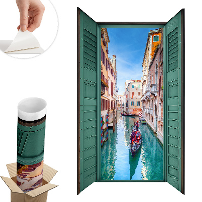 3d ablak falmatrica 46x80 Egy festői csatorna