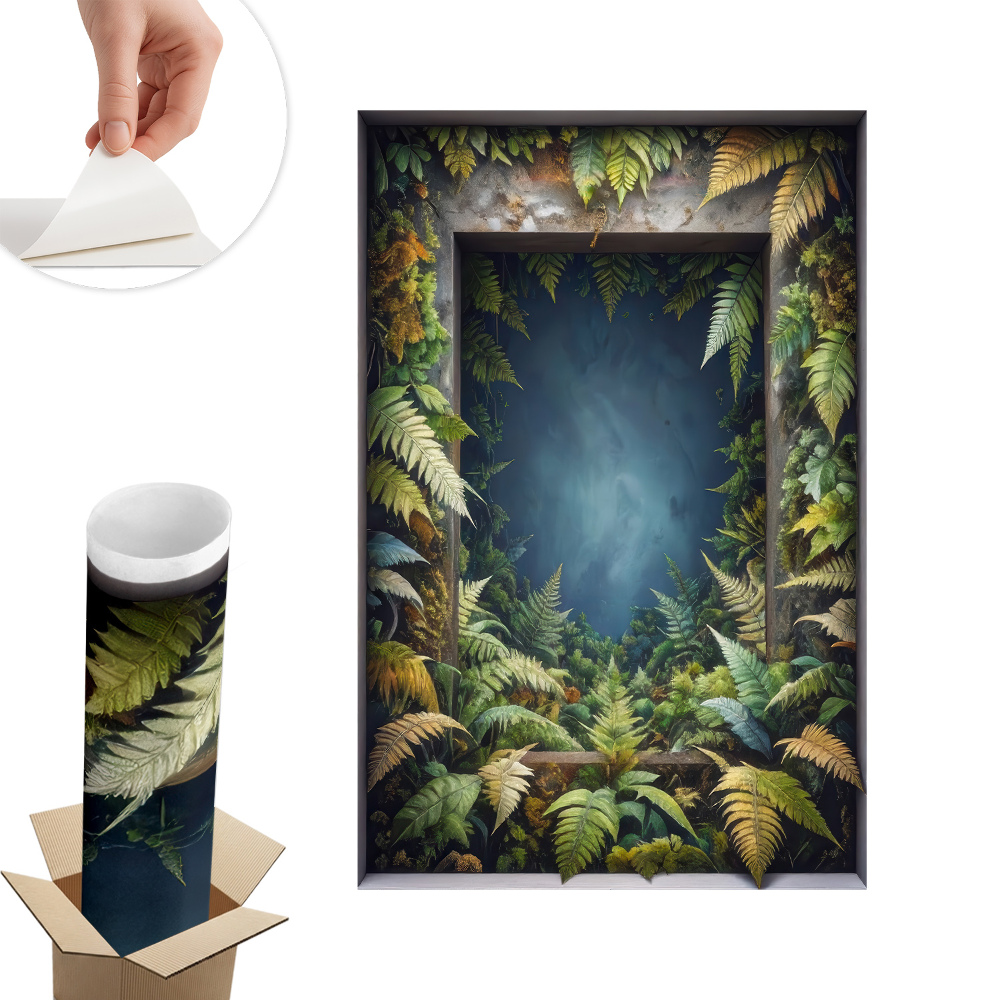 3d ablak falmatrica 52x80 Természetes harmónia