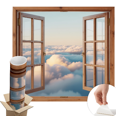 3d ablak falmatrica 80x74 Az ég felhői