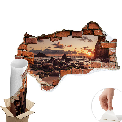 3D faldekoráció lyuk 80x54 Az álmok partja