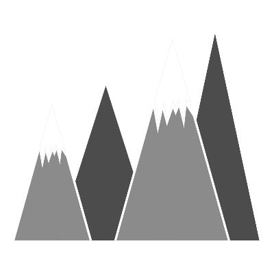 Faltetoválások 60x96 Hóval borított hegycsúcsok illusztrációja