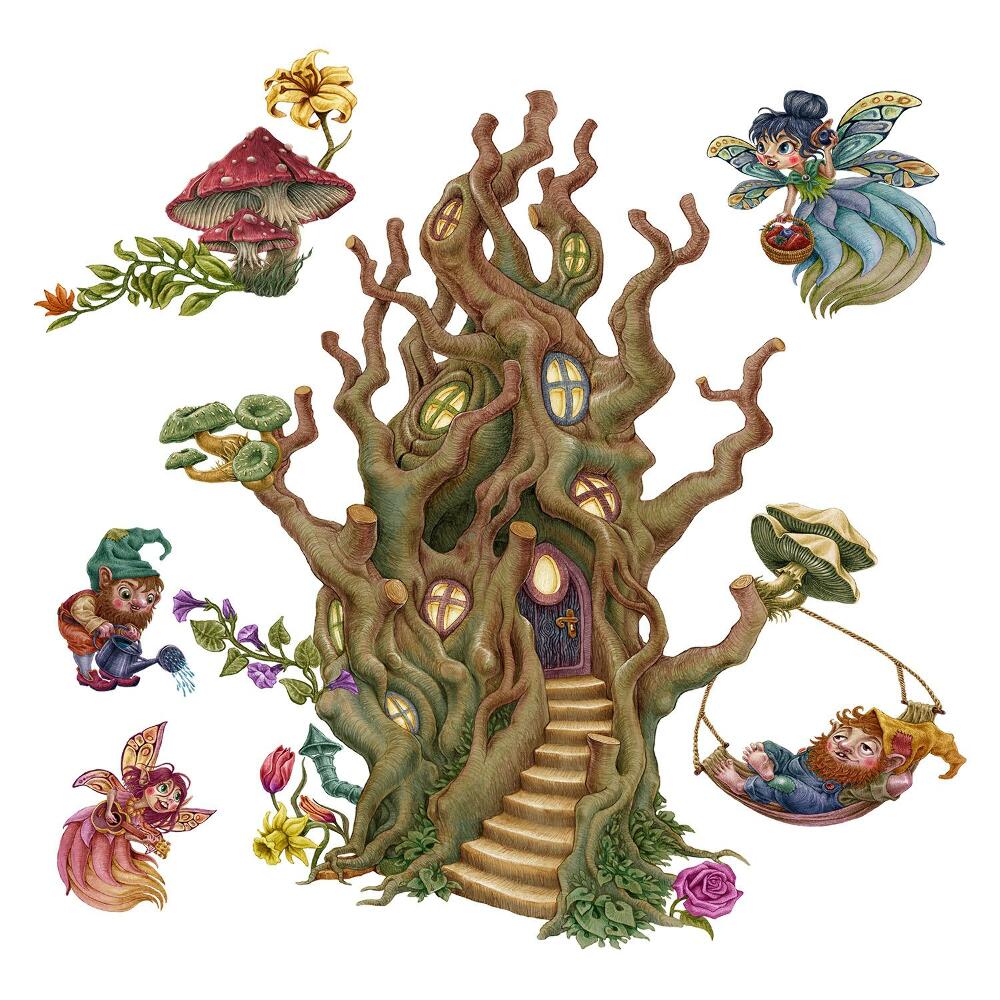 Matricák gyerekeknek 130x173 Varázslatos erdei lények és egy faház