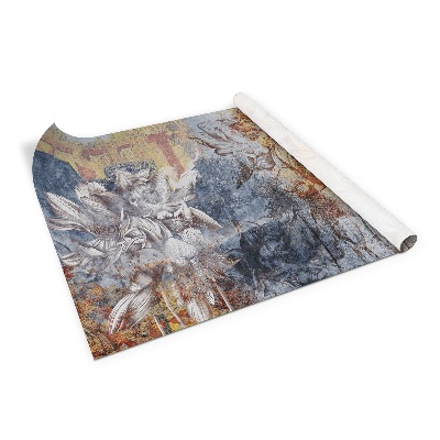 Öntapadós bútor matrica Liliomok vintage festménye