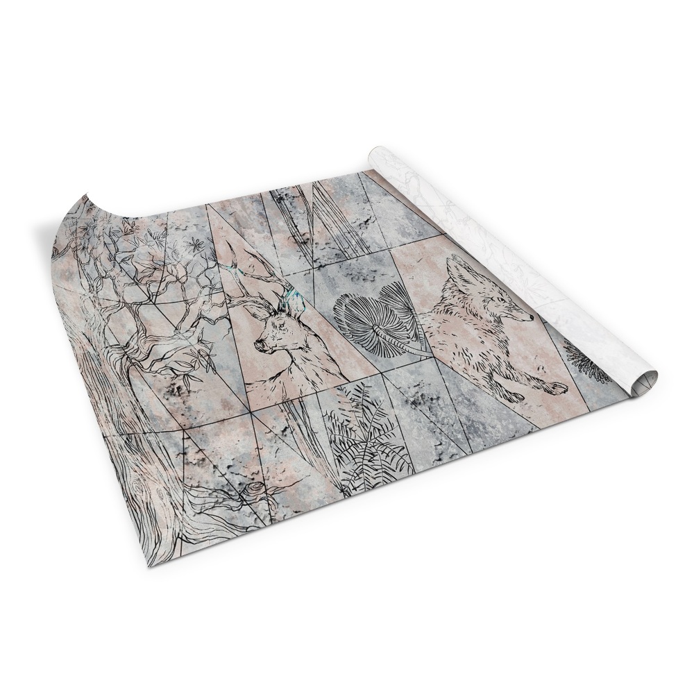 Bútormatrica Absztrakt állatok fák