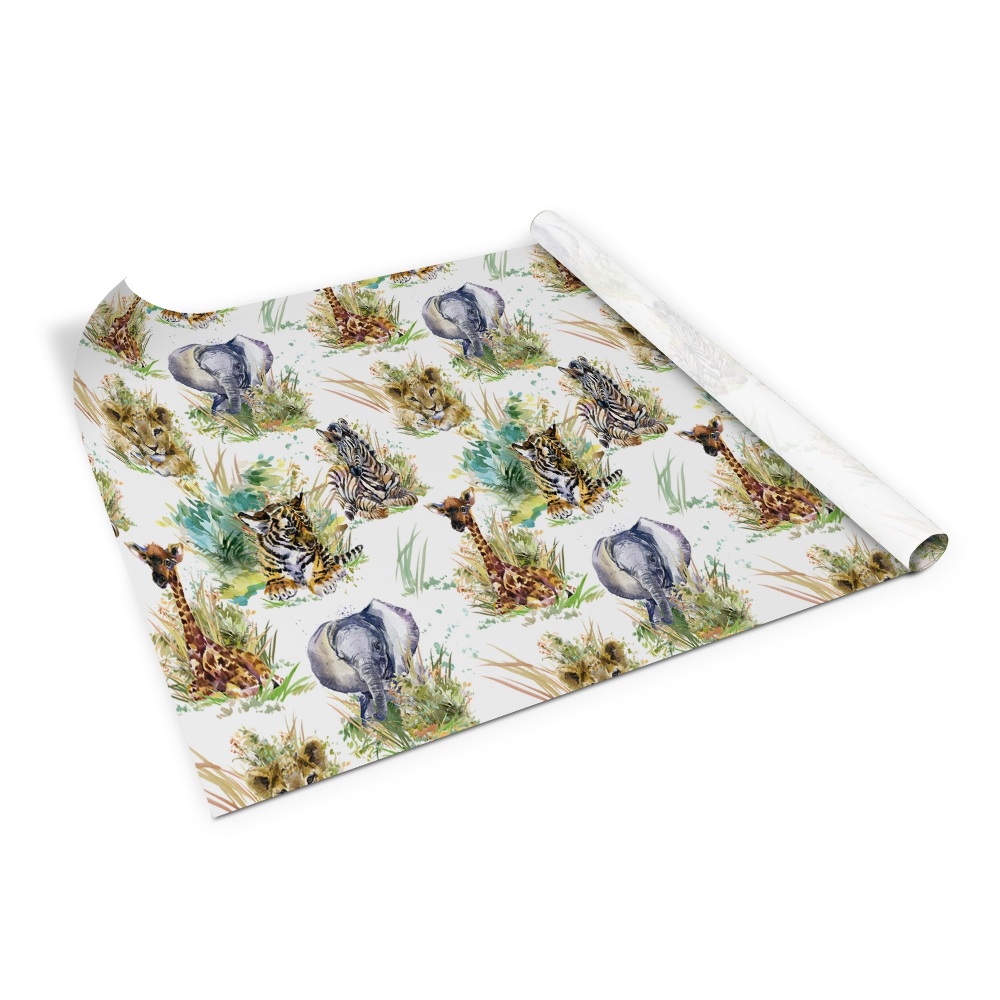 Öntapadós bútor matrica Oroszlán zsiráf zebra elefánt