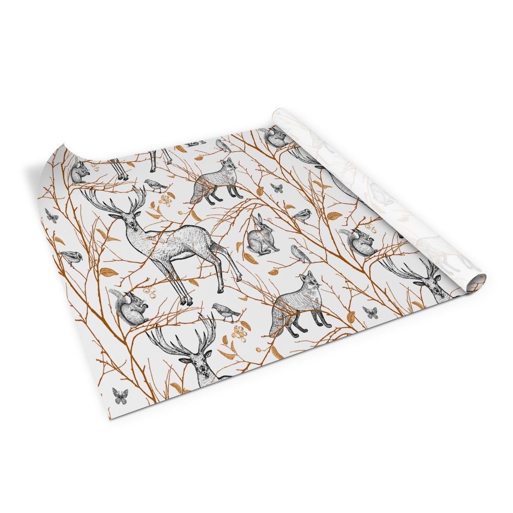 Bútor dekor matrica Erdei állatok