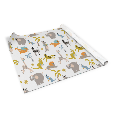 Öntapadós bútor matrica Afrikai állatok