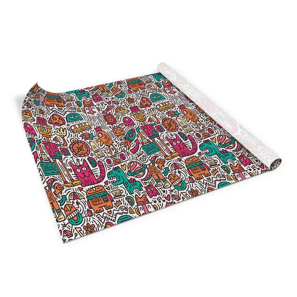 Öntapadós bútormatrica Doodle szörnyek